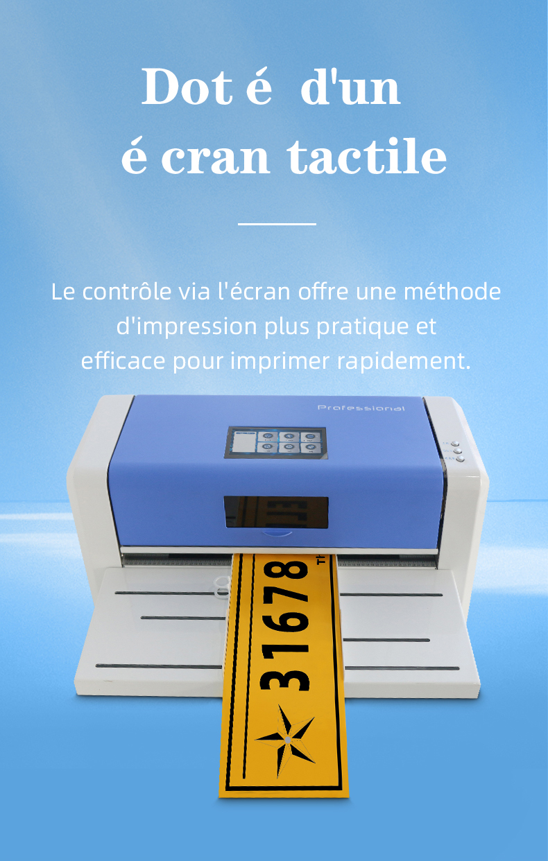 Imprimante de plaques d'immatriculation