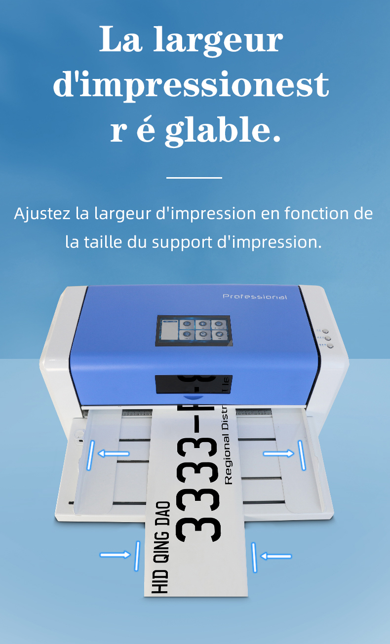 Imprimante de plaques d'immatriculation