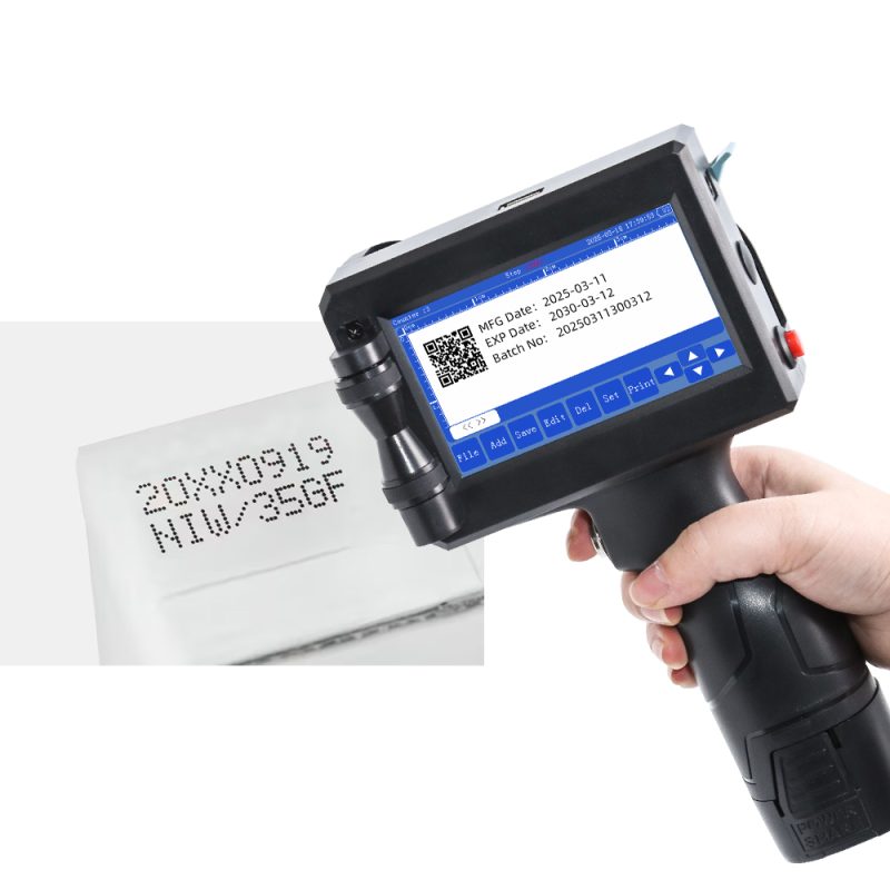 Masung MS-CHP10, Imprimante jet d'encre portable pour l'impression de codes QR, de codes-barres et de dates