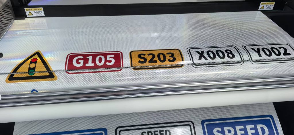 Sign traffic printing machine results