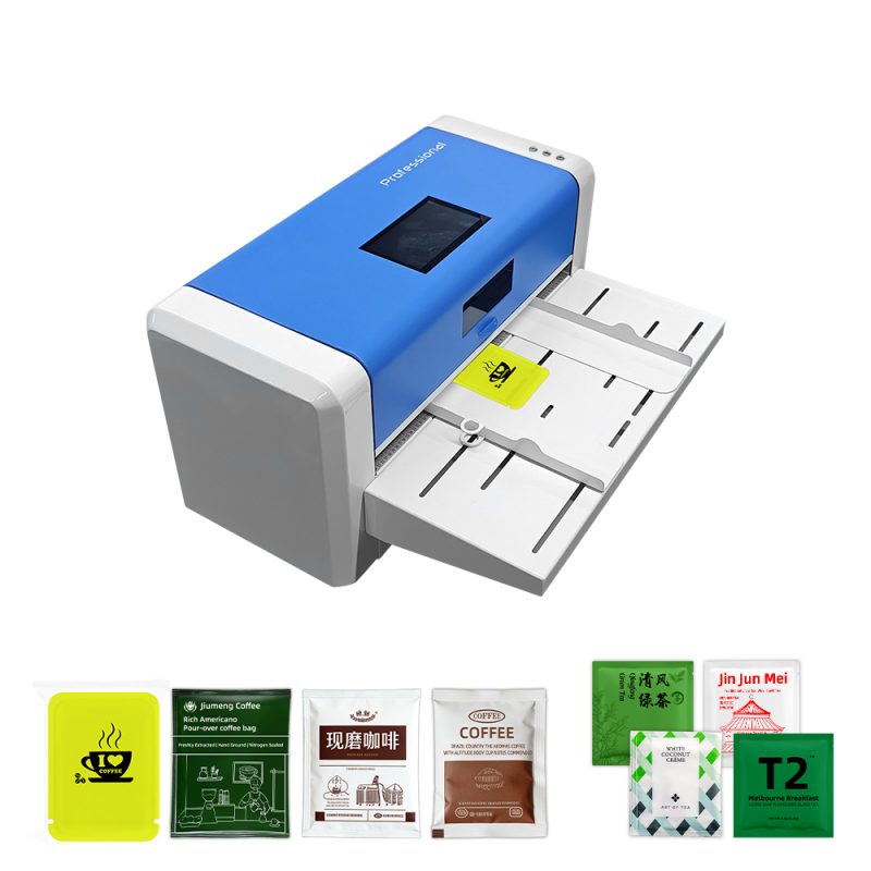 Imprimante Masung CH572 pour l'impression personnalisée sur les sachets d'emballage de café et les emballages de sachets de thé.
