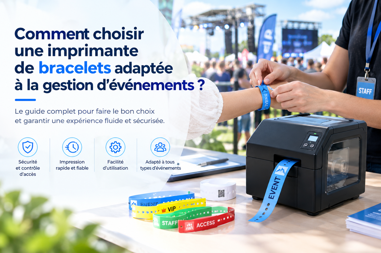 Comment choisir une imprimante de bracelets adaptée à la gestion d’événements ?