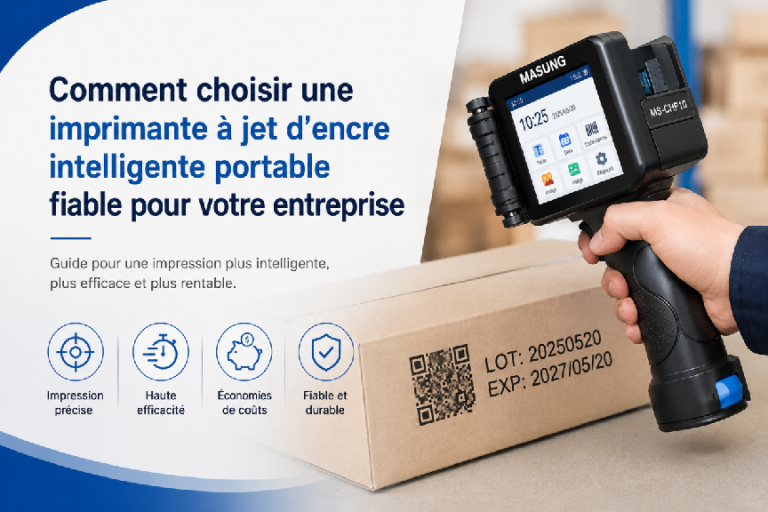 Comment choisir une imprimante jet d’encre portable intelligente et fiable pour votre entreprise