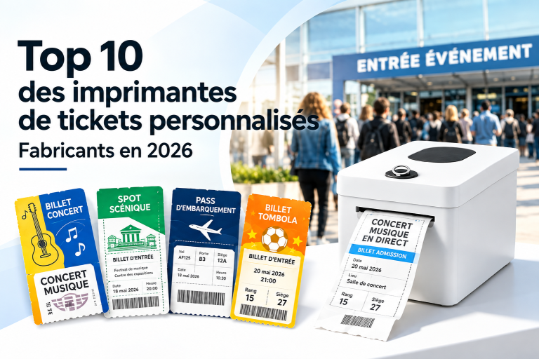 Top 10 des fabricants d’imprimantes de tickets personnalisées en 2026