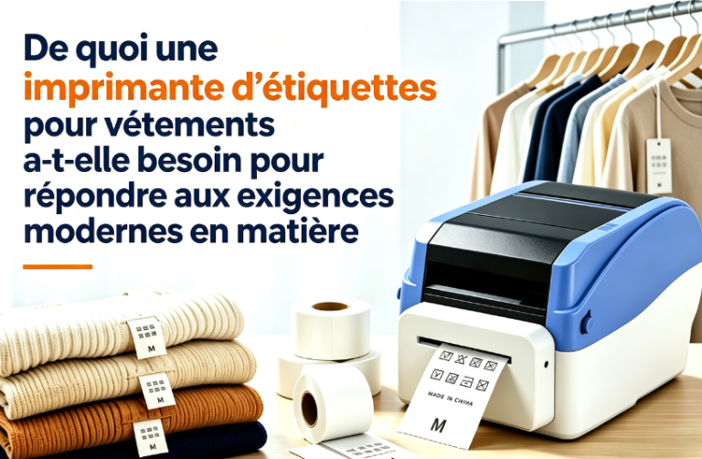 De quoi une imprimante d’étiquettes pour vêtements a-t-elle besoin pour répondre aux exigences modernes d’étiquetage des vêtements ?