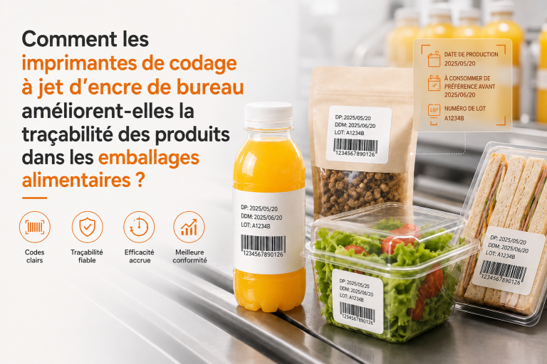 Comment les imprimantes à jet d’encre de codage de bureau améliorent-elles la traçabilité des produits dans l’emballage alimentaire ?