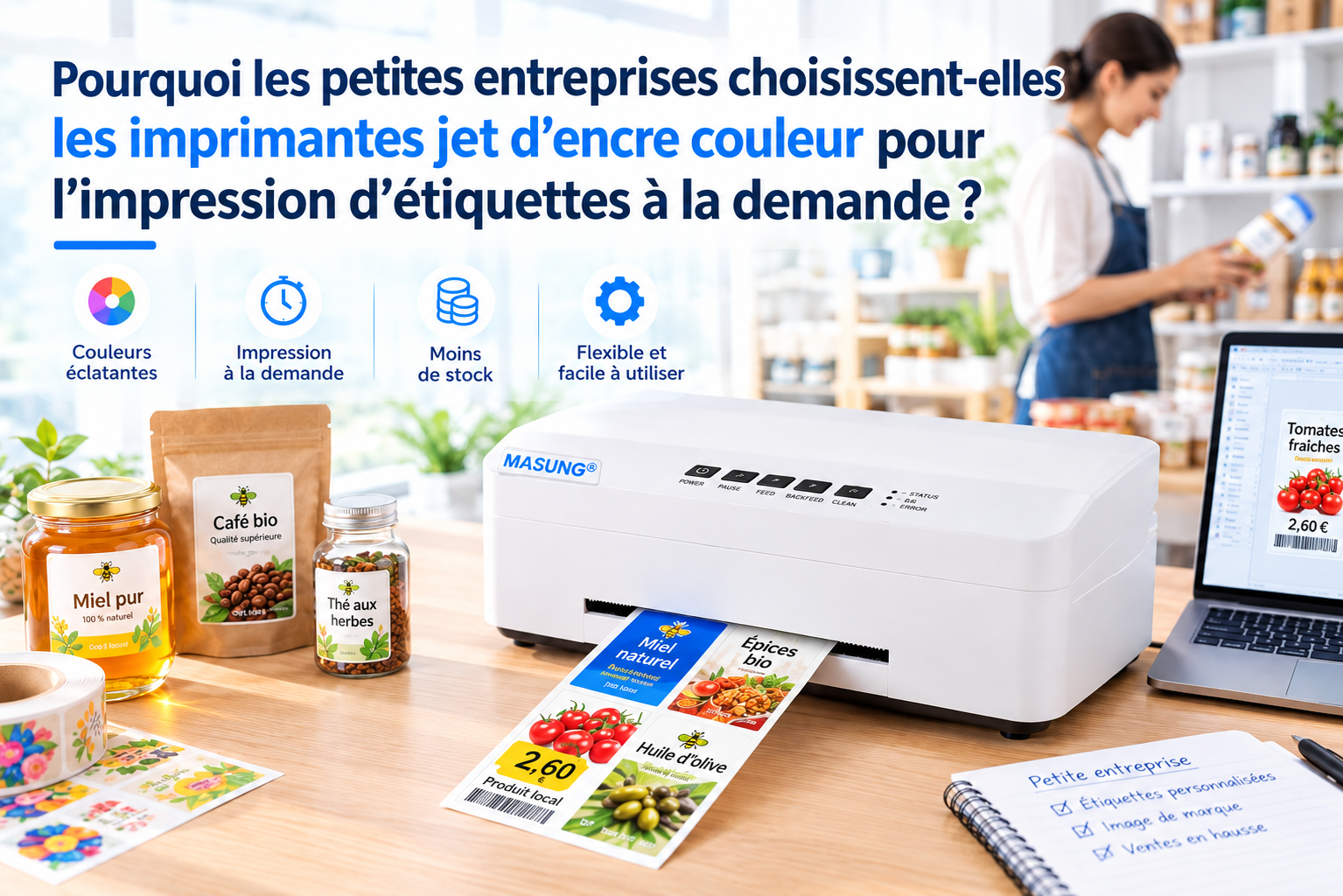 Pourquoi les petites entreprises choisissent-elles les imprimantes jet d’encre couleur pour l’impression d’étiquettes à la demande ?