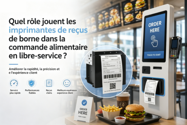 Quel rôle les imprimantes de reçus pour kiosques jouent-elles dans la commande alimentaire en libre-service ?