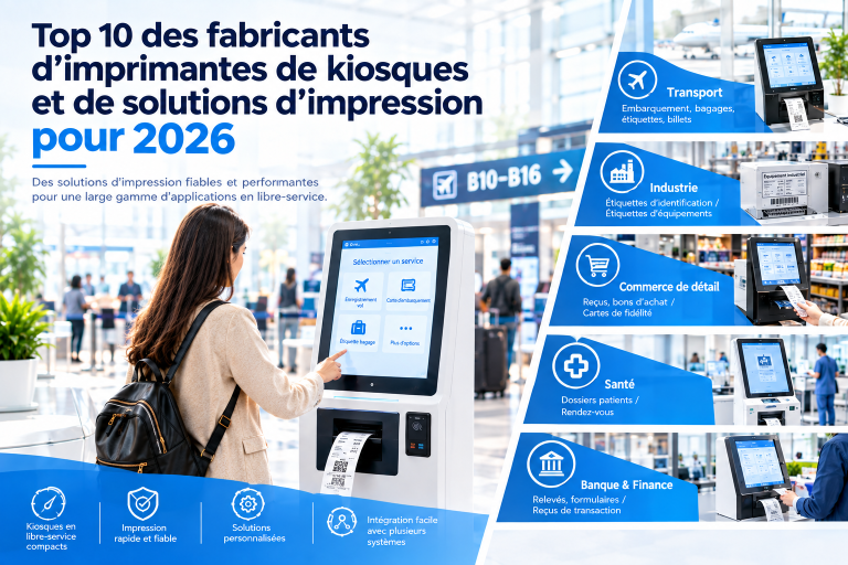 Top 10 des fabricants d’imprimantes et de solutions d’impression pour kiosques en 2026