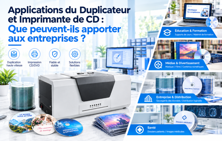 Applications des duplicateurs et imprimantes de CD : à quoi peuvent-ils servir aux entreprises ?
