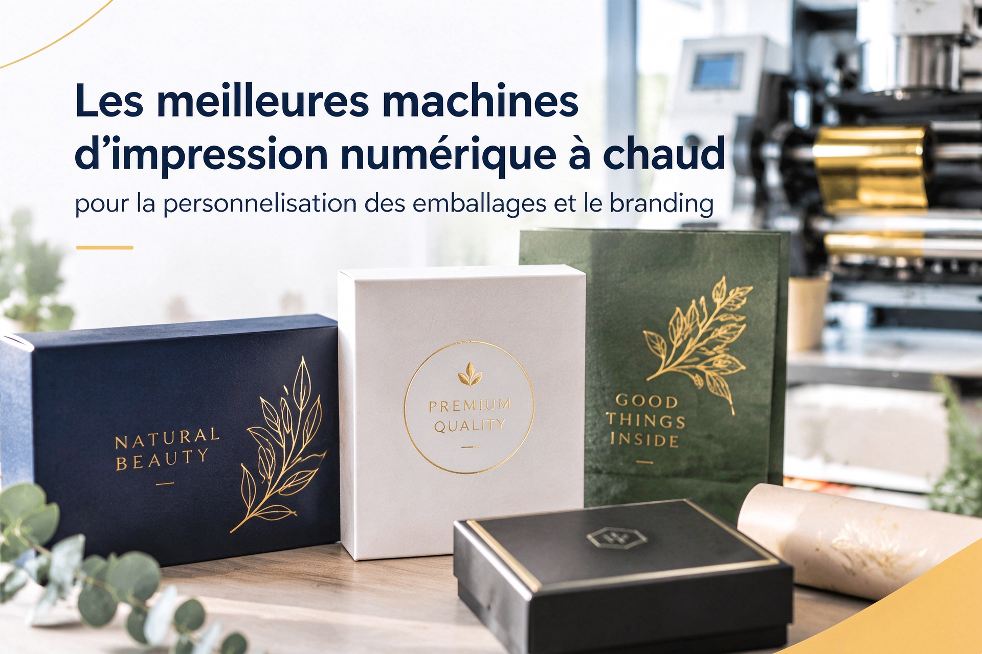 Les meilleures imprimantes numériques à dorure à chaud pour les emballages personnalisés et le branding