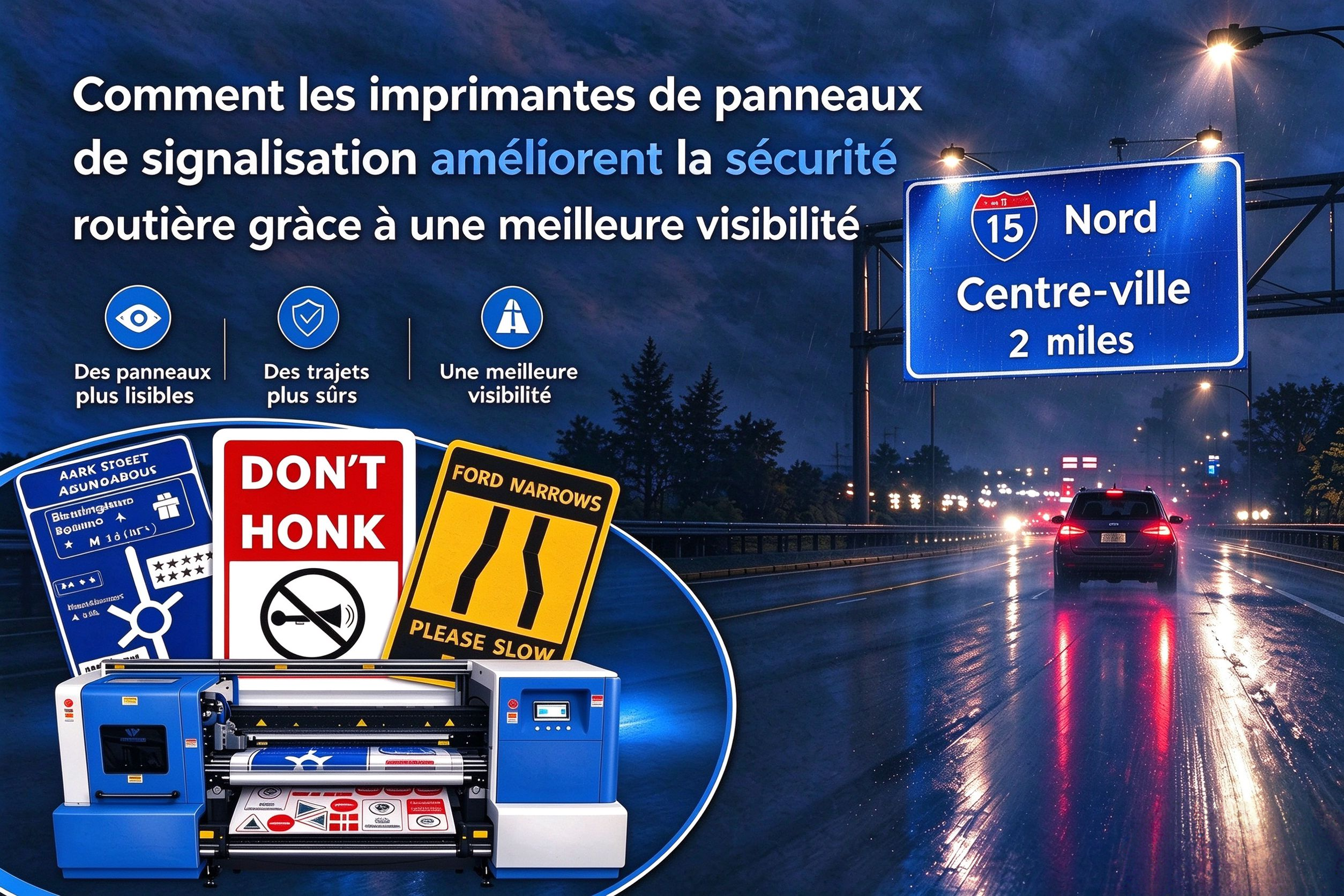 Comment les imprimantes de panneaux de signalisation contribuent à améliorer la sécurité routière grâce à une meilleure visibilité des panneaux